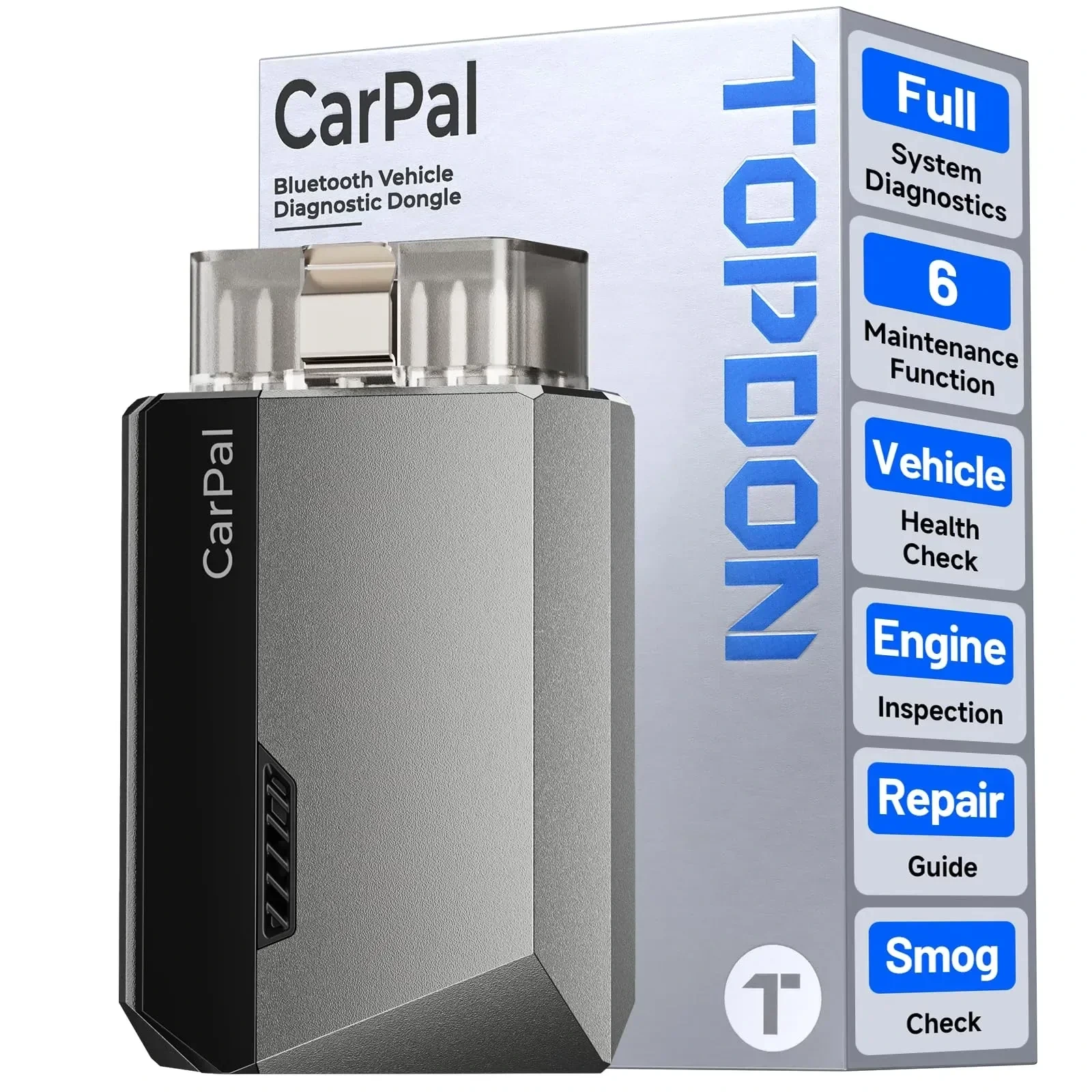 TOPDON CarPal Bluetooth vehicle diagnostic dongle with retail box